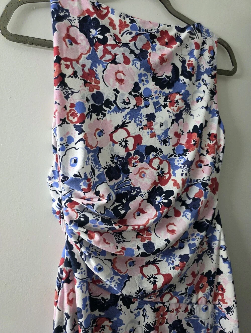 Ralph Lauren Lined White Floral Dress Size 4P - Picture 7 of 8